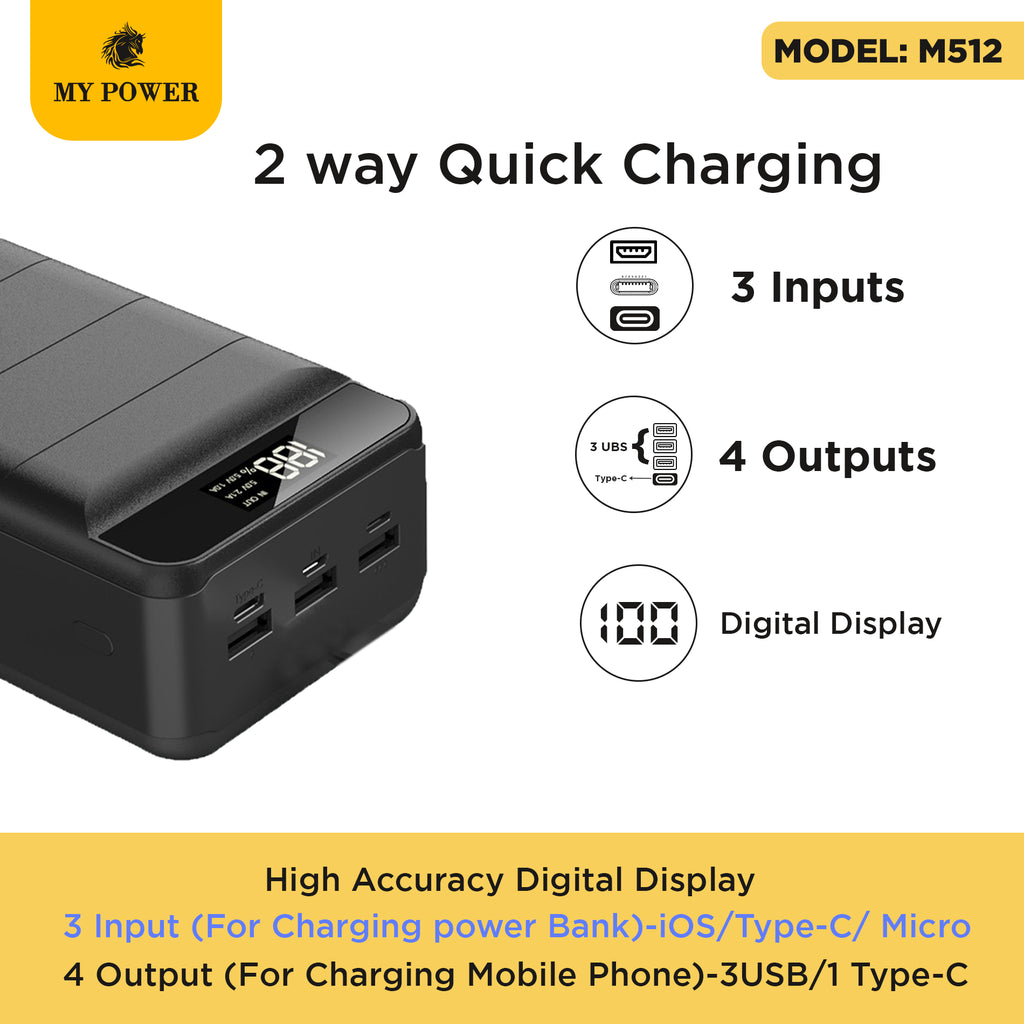My Power M512 50000mAh Powerbank