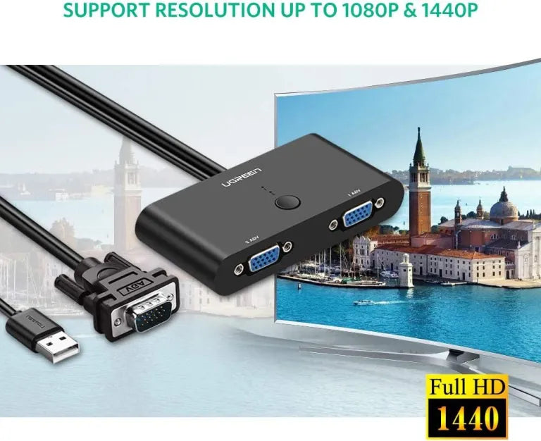 UGREEN 2 Port VGA Switcher