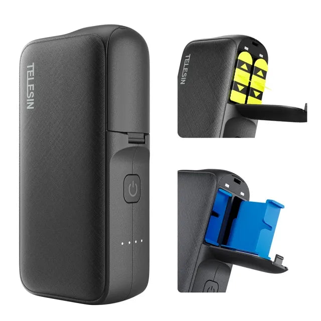Telesin Storage Charging Box Power Bank for GoPro Battery