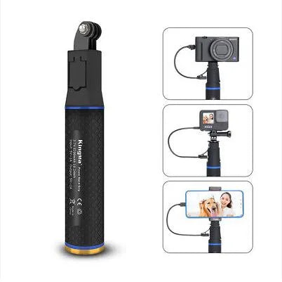 Kingma 2 in 1 Selfie Power Grip 5200mah Built-in Power Bank & Monopod For Gopro Action Camera
