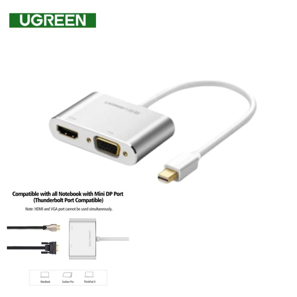 UGREEN Mini Display Port to HDMI & VGA Converter