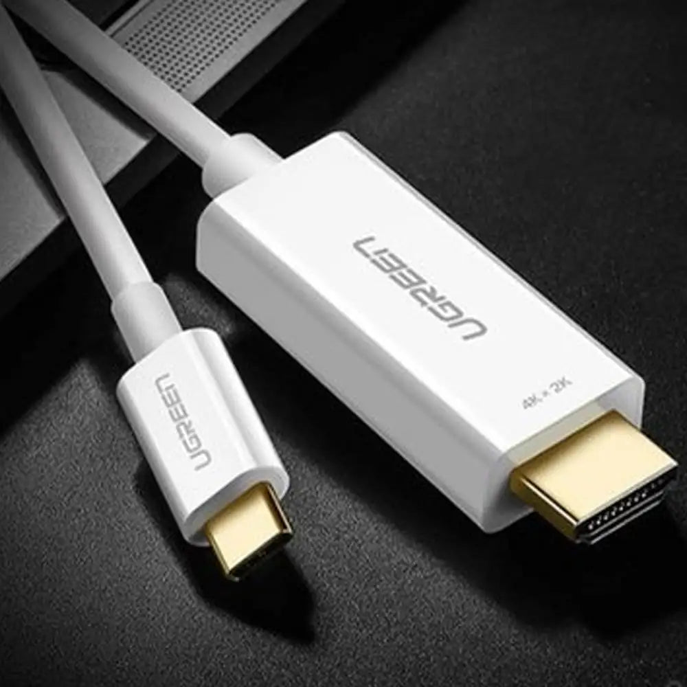 UGREEN USB Type C to HDMI Cable Male to Male ABS Case 1.5m (White)