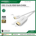 UGREEN USB Type C to HDMI Cable Male to Male ABS Case 1.5m (White)