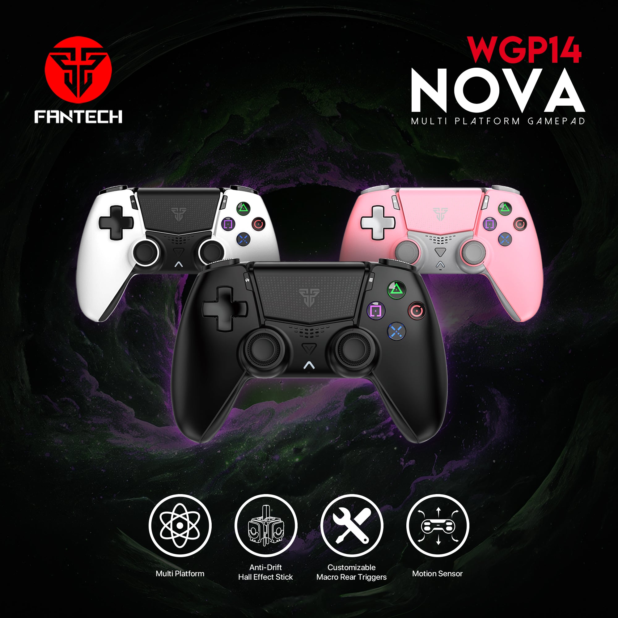 Fantech Nova Wgp14 Multi-Platform Hall-Effect Gamepad