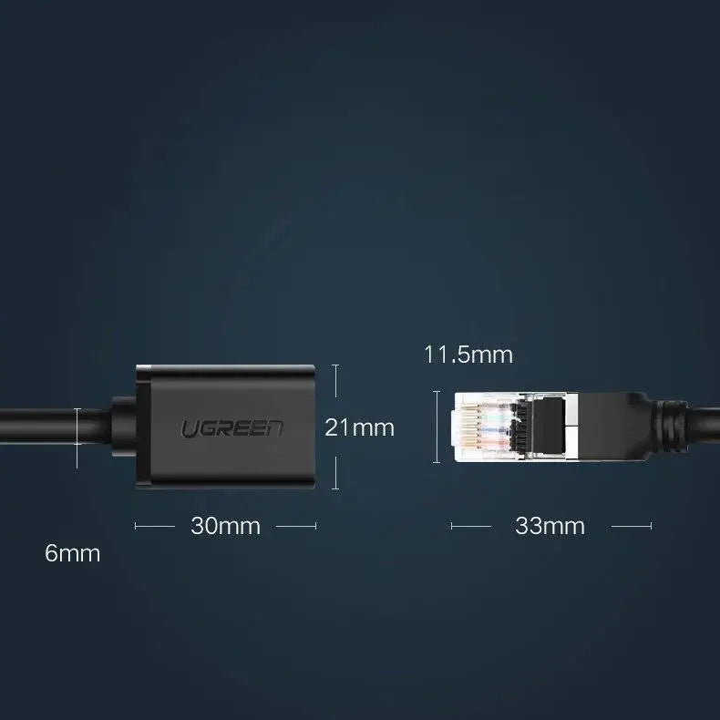 UGreen Cat6 FTP RJ45 Extension M/F 1M