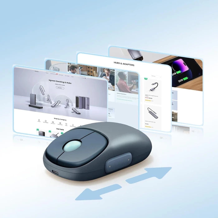 Ugreen FUN+ Wireless Mouse + Bluetooth with Rechargeable Battery