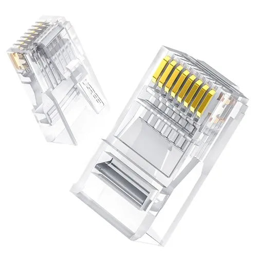 Ugreen 100x plug coupler end RJ45 8P8C Cat 6 transparent