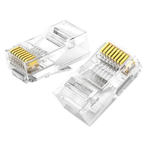 Ugreen 100x plug coupler end RJ45 8P8C Cat 6 transparent