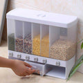 Multiple Dispenser for Cereals, Grain and Pulses । Wall Mounted Food Dispenser । Kitchen Organizer For Beans