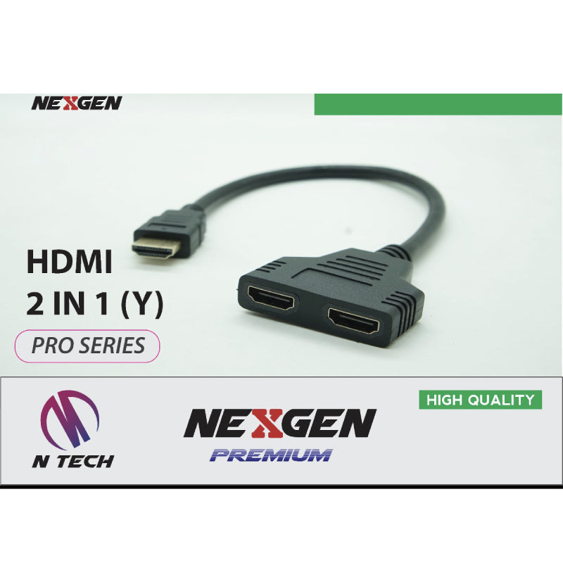 Nexgen HDMI 2 in 1 (Y) Splitter Pro Series