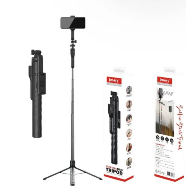 Jmary KT-239 Telescopic Phone Selfie Stick Tripod With 360° Free Rotation Angle