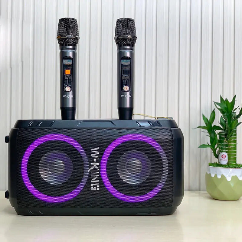 W-King T9II Bluetooth Karaoke Speaker – With 2 Wireless Microphones