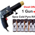 Cold Pyro Gun, Fire Gun For Party with 6 Cold Pyro Rifil