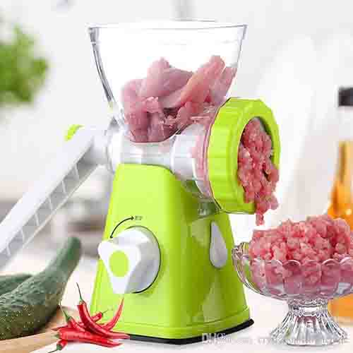 Manual meat grinder plastic with garlic ginger chilli paste maker