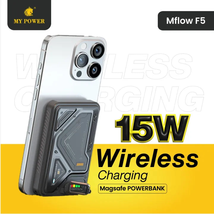 MY POWER MFlow F5 Wireless MagSafe Power Bank