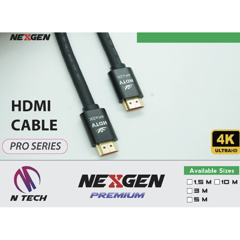 Nexgen HDMI Cable Pro Series 4k 1.5,3,5,10m