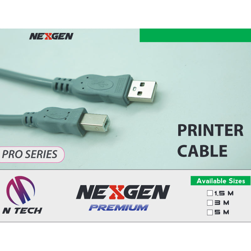 Nexgen Printer Cable Pro Series 1.5,3,5m