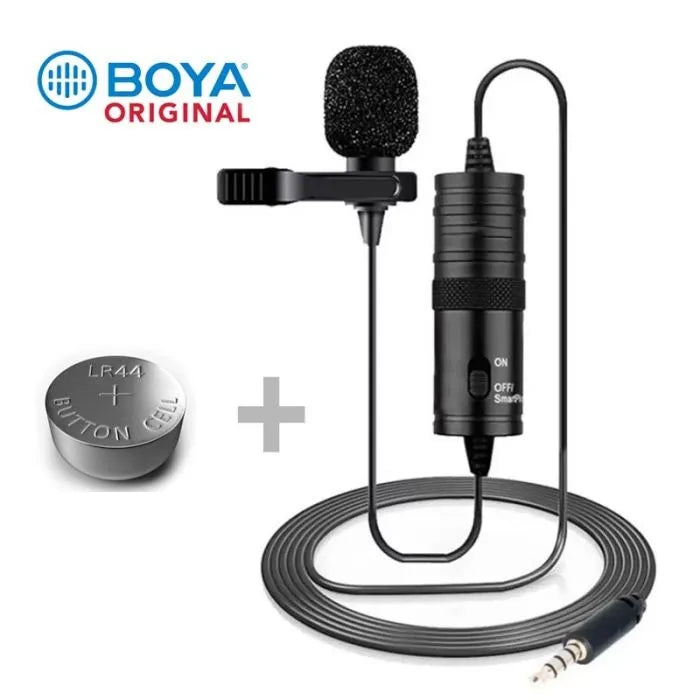 BOYA BY M1 Clip On Mic for Phone DSLR PC