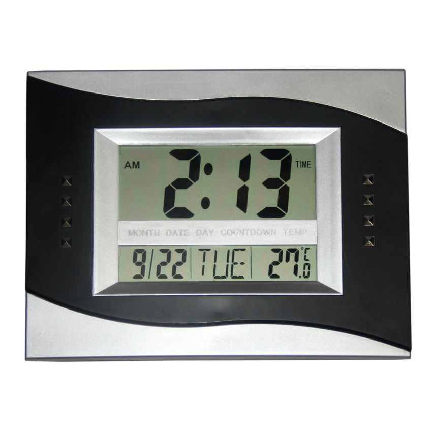 Rectangular Digital Wall Clock Large