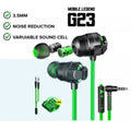 Plextone G23 Super Bass Dual Variable Sound Cell For Replace Gaming Earphone With Mic Stereo for Mobile and PC