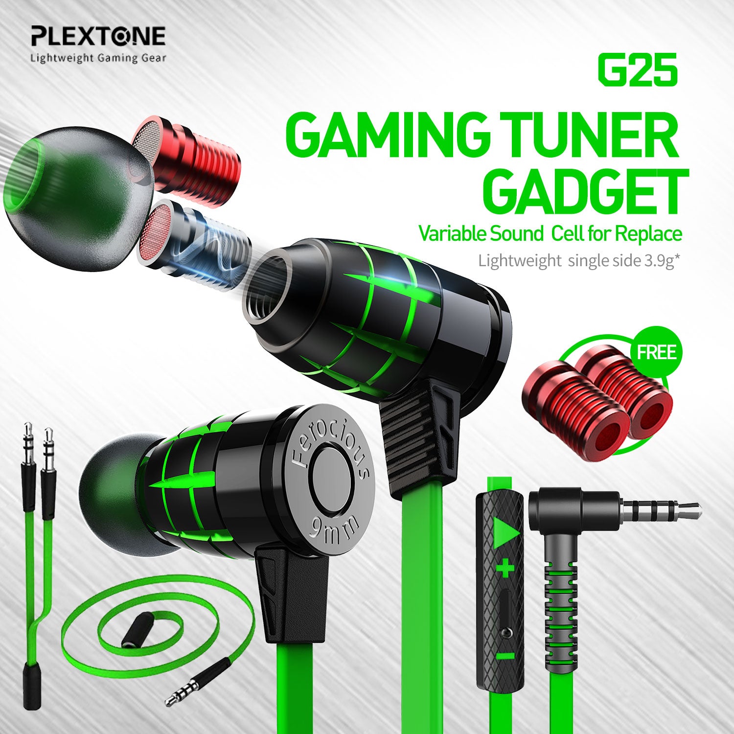 Plextone g25 Gaming Earphone 3.5mm