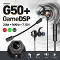 PLEXTONE G50 Super Gaming Earphones QUAKE Vibration Game DSP Stereo 24bit 96KHz PC Headphones with Detachable Long Mic Headset Noise Reduction Compatible with GAMING PC MOBILE