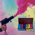 Holi Pyro Gun, Fire Gun For Holi Party with 6 Color Refill
