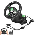Gaming Vibration Racing Steering Wheel (23cm) & Pedals for XBOX ONE PS3 PS2 PC USB