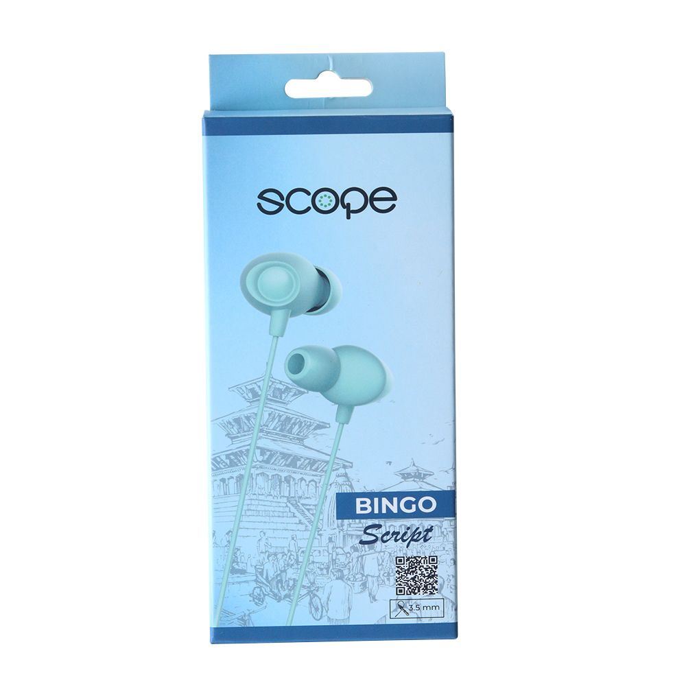 Scope Earphone-S2 Bingo Script (Light Blue)