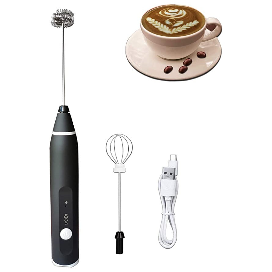 Sokany SK-1772 Hand Mixer With 3 Speed Adjustable And USB Rechargeable Foam Maker for Cappuccino Latte Hot Chocolate with 2 Stainless Steel