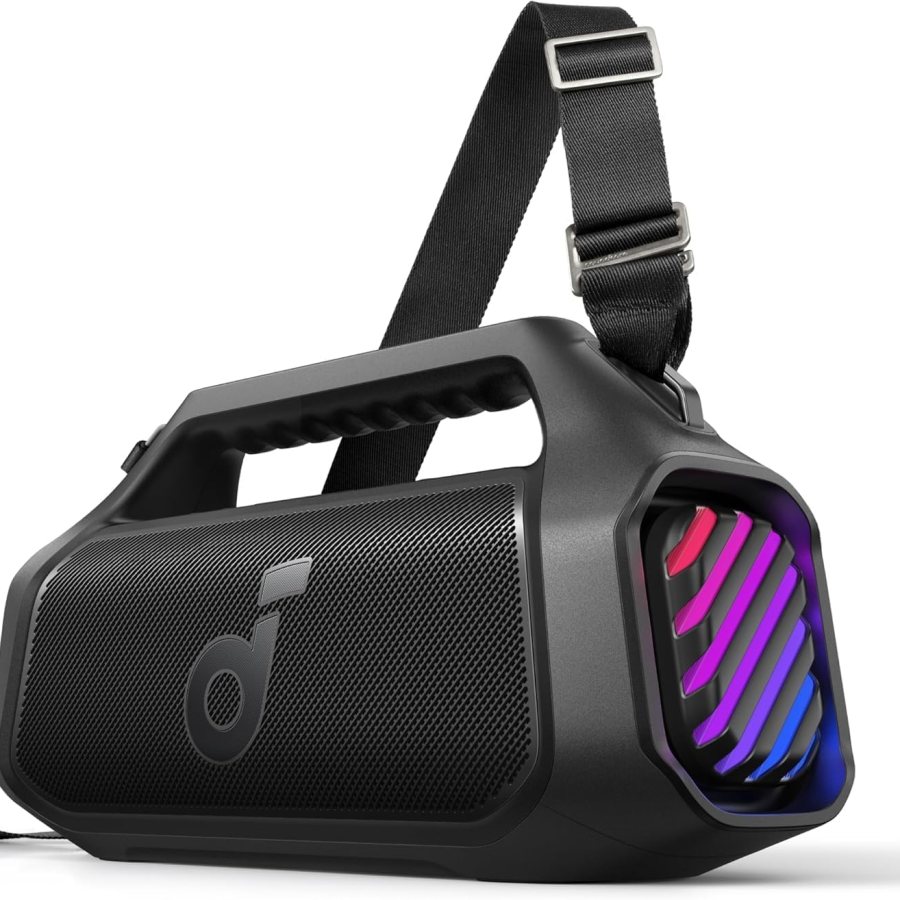 Soundcore Boom 2 Plus By Anker, Outdoor Speaker, 140W, 2+2 Channel, BassUp 2.0, 20H, Fast Charge, IPX7, RGB Lights, Power Bank, BT 5.3