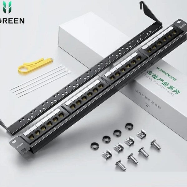 Connector bar, Patch Panel Cat 6 24 ports high-end UGREEN 70423 moduler