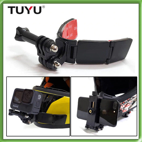 Tuyu Full Face Helmet Chin Mount Holder For Gopro Insta 360 & Dji cameras