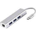 USB Type-C to Gigabit Ethernet 3 Port USB Hub