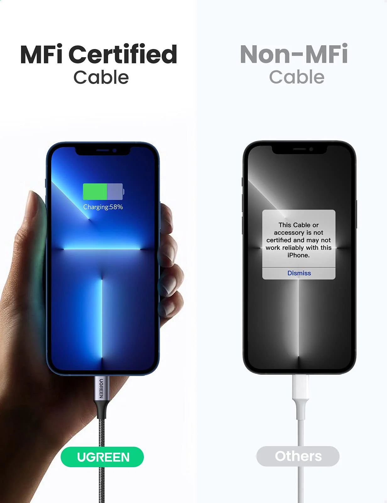 UGREEN USB C to Lightning Cable