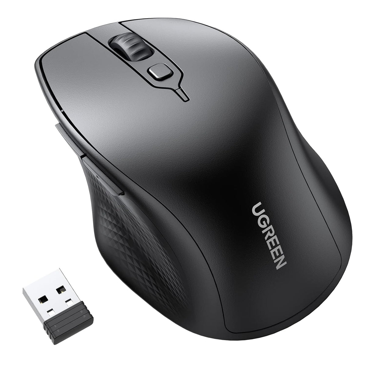 Ugreen Ergonomic Contoured-Shape Design Wireless + Bluetooth Mouse ...