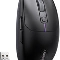 UGREEN Wireless Mouse Rechargeable Bluetooth 2.4G Gaming Mouse Ergonomic Computer Mouse with 5000 DPI, RGB, 6 Programmable Buttons, Lightweight