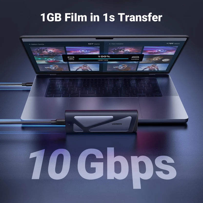 UGREEN M.2 NVMe SATA SSD Enclosure 10Gbps USB 3.2 Gen 2 | 90264