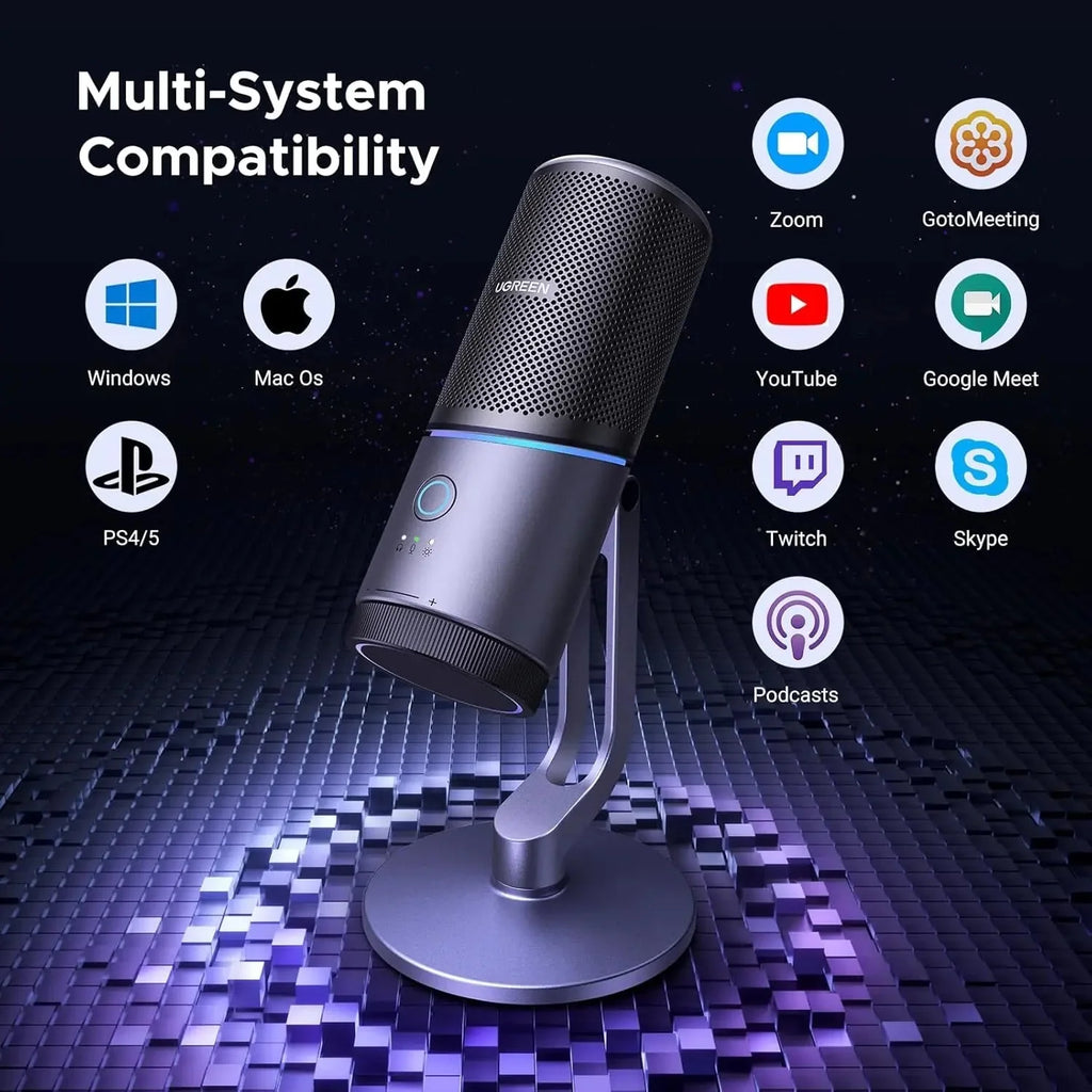 UGREEN CM769 24-bit/96kHz USB RGB Microphone – 35629