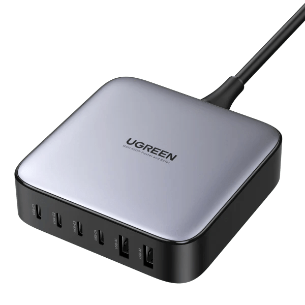 UGREEN Nexode 200W USB C GaN Charger-6 Ports Desktop Charger