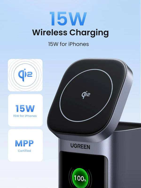 UGREEN 20000mAh -145W Power bank | Magnetic Wireless – 2C1A + 15W | 35527B
