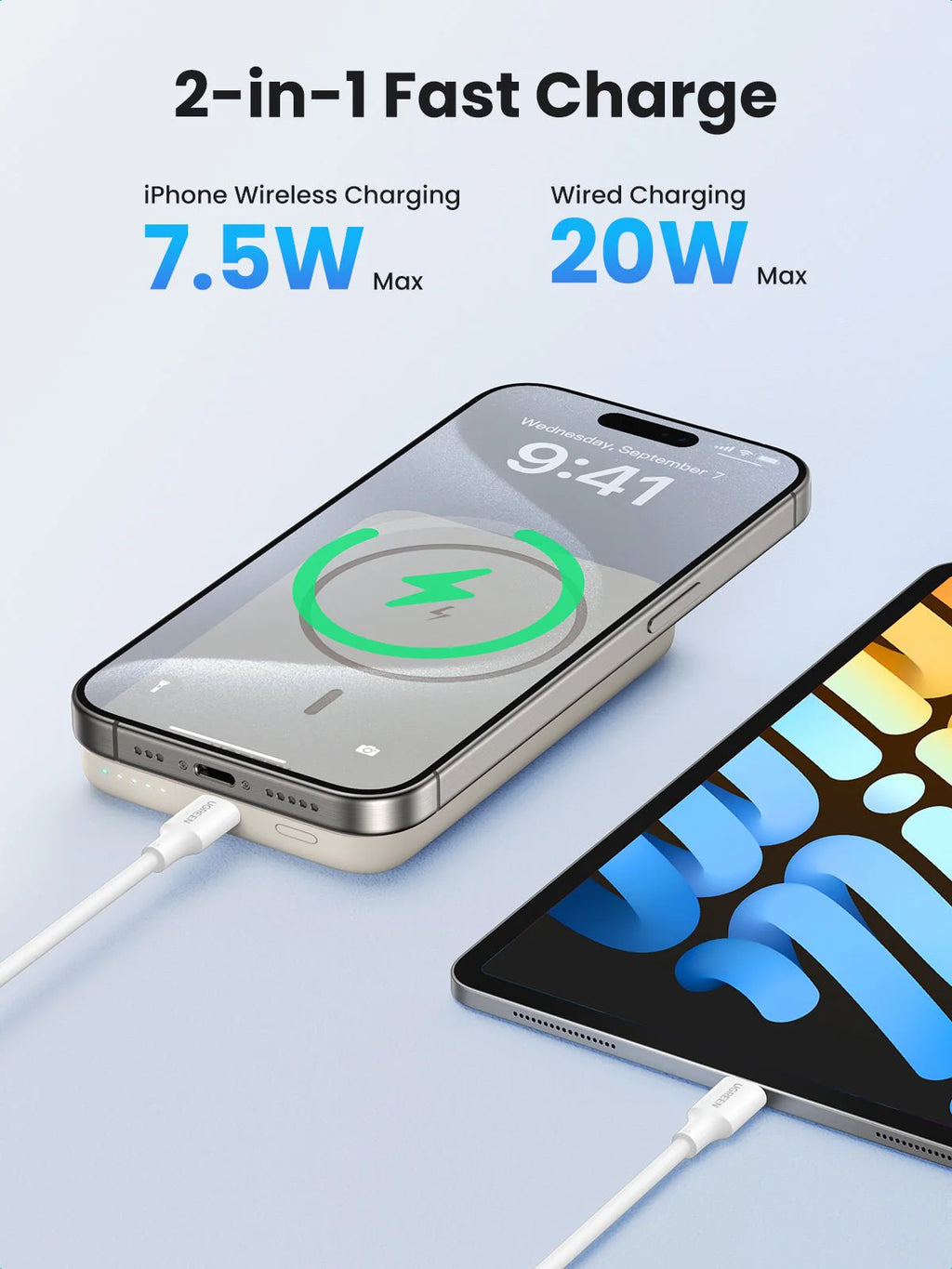 UGREEN Wireless Magnetic Power Bank 10000mAh