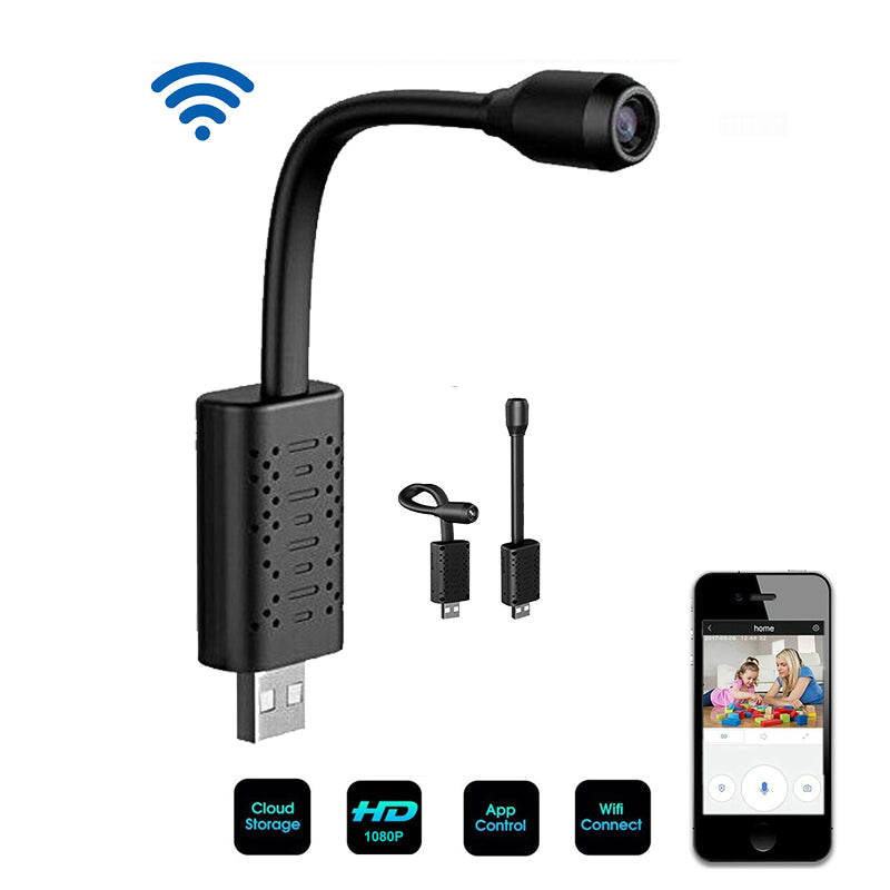 W11 Mini USB Camera AP 1080P HD Wireless 120° Home Security USB WiFi Camera With Motion Detections Remote Monitoring